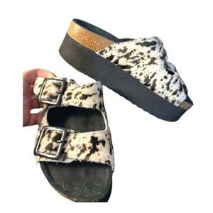 Topshop Cowhide Women’s Sandals Size 6 (37)